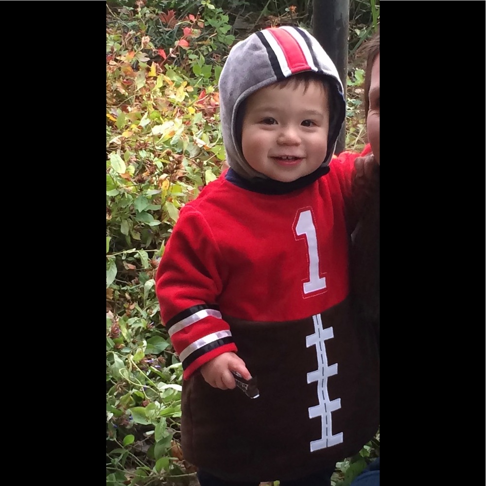 9-12M toddler football player costume